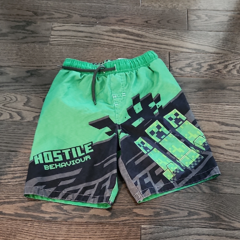 Minecraft Rashguard Swim Set Size 7 - Picture 5 of 7